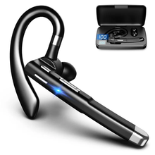 Load image into Gallery viewer, Comfortable Bluetooth Earpiece Wireless Earphone Bluetooth 5.0 Handsfree Earpiece Noise Cancelling HiFi Headset With Dual HD Mic For All Smart Phones Ear Wireless Bluetooth Sport Lightweight Headphones With Case Standby Time For Business Workout Driving