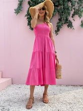 Load image into Gallery viewer, Smocked Single Shoulder Sleeveless Dress Stylish & Comfortable Summer Long Dress Lightweight Dress