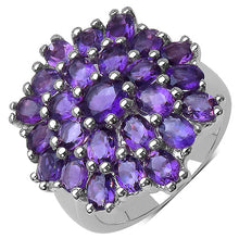 Load image into Gallery viewer, 5.30 Carat Genuine Amethyst .925 Sterling Silver Ring