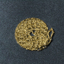 Load image into Gallery viewer, Diamond Cut Fancy Links Pendant Chain in 14k Yellow Gold (1.5mm)