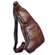 Load image into Gallery viewer, Genuine Leather Crossbody Sling Bag (Unisex)