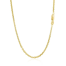 Load image into Gallery viewer, 18k Yellow Gold Diamond Cut Cable Link Chain (1.90 mm)