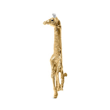 Load image into Gallery viewer, 18K Yellow Gold Diamond Accent and Blue Sapphire Giraffe Pin Brooch (G-H Color, VS2-SI1 Clarity)