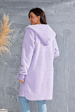 Load image into Gallery viewer, Red Double Take Full Size Hooded Teddy Bear Jacket with Thumbholes Ultra-Cozy & Stylish Comfortable Outerwear