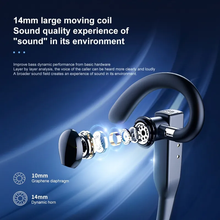 Load image into Gallery viewer, Comfortable Bluetooth Earpiece Wireless Earphone Bluetooth 5.0 Handsfree Earpiece Noise Cancelling HiFi Headset With Dual HD Mic For All Smart Phones Ear Wireless Bluetooth Sport Lightweight Headphones With Case Standby Time For Business Workout Driving