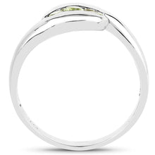 Load image into Gallery viewer, 0.56 Carat Genuine Peridot .925 Sterling Silver Ring