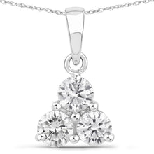 Load image into Gallery viewer, 0.75 Carat Genuine Lab Grown Diamond 14K White Gold Pendant