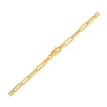Load image into Gallery viewer, 14K Yellow Gold Lite Paperclip Anklet (3.2mm)
