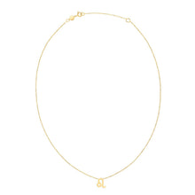 Load image into Gallery viewer, 14K Yellow Gold Leo Necklace