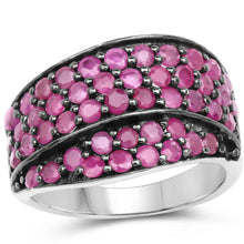 Load image into Gallery viewer, 2.33 Carat Genuine Ruby .925 Sterling Silver Ring