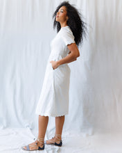 Load image into Gallery viewer, Swiss Dot Scallop Dress