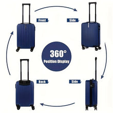 Load image into Gallery viewer, 2-Piece Spinner Luggage Set – 20” Carry-On & 14” Crossbody Handbag