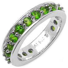Load image into Gallery viewer, 1.33 Carat Genuine Chrome Diopside .925 Sterling Silver Ring