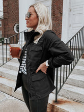 Load image into Gallery viewer, Retro Pocketed Long Sleeve Zip-Up Jacket Lightweight & Stylish Outerwear for Everyday Wear