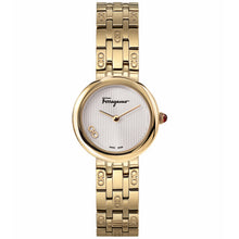 Load image into Gallery viewer, Salvatore Ferragamo Women's Gold Steel Silver Dial