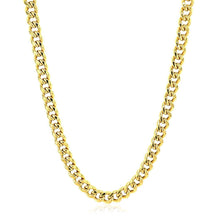 Load image into Gallery viewer, 10k Yellow Gold Semi Solid Miami Cuban Chain (4.50 mm)