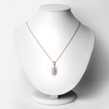 Load image into Gallery viewer, 0.52 Carat Genuine Morganite and White Topaz .925 Sterling Silver Pendant