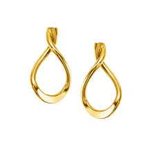 Load image into Gallery viewer, 14k Yellow Gold Polished Tear Drop Earrings