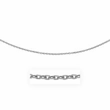 Load image into Gallery viewer, 3.5mm 14k White Gold Pendant Chain with Textured Links