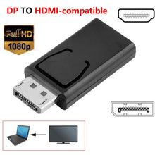 Load image into Gallery viewer, 1 /10PCS 4K Hdmi-compatible 1080P Adapter Revolution DP To HDMI Compatible With PC TV Laptop And Monitor