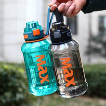 Load image into Gallery viewer, 1.2 Liter Large Capacity Sport Water Bottle with Rope Durable Portable Gym Fitness Outdoor Drinking Plastic Bottles Eco-Friendly Plastic Cup Men's high Temperature Resistant Large Capacity Outdoor Portable Water Bottle Sports Fitness Water Bottle