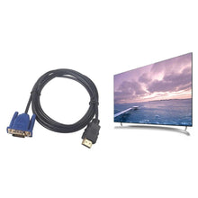 Load image into Gallery viewer, 1.8M HDMI Compatible Cable To VGA Adapter Digital 1080P HDTV With Audio Converter Adapter Gold-Plated HDMI To VGA Connector Cable Compatible For Computer Desktop Laptop PC Monitor Projector HDTV 1.8M