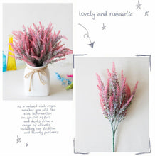 Load image into Gallery viewer, 1 Bundle Artificial Lavender Fake Flowers Wedding Bouquet Home Kitchen Office Table Centerpieces Arrangements Decor