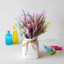Load image into Gallery viewer, 1 Bundle Artificial Lavender Fake Flowers Wedding Bouquet Home Kitchen Office Table Centerpieces Arrangements Decor