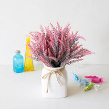 Load image into Gallery viewer, 1 Bundle Artificial Lavender Fake Flowers Wedding Bouquet Home Kitchen Office Table Centerpieces Arrangements Decor