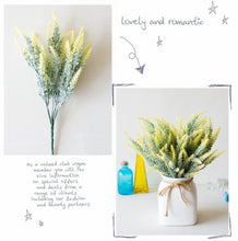 Load image into Gallery viewer, 1 Bundle Artificial Lavender Fake Flowers Wedding Bouquet Home Kitchen Office Table Centerpieces Arrangements Decor