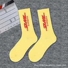 Load image into Gallery viewer, 1 Pair Brand New Fashion Pure Cotton Black White Crew Unisex Socks Sports High Skateboard Blaze Street Wear Happy Long Warm Winter And Autumn Socks For Men And Women