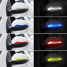 Load image into Gallery viewer, 1 Pair Car Rearview Mirror Reflective Sticker Car-styling Safety Warning Reflective Sticker Car Rearview Mirror Decorative Strip Reflective Car Stickers Set Rearview Mirror Reflective Warning Stickers Car Side Reflective Stickers