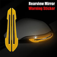 Load image into Gallery viewer, 1 Pair Car Rearview Mirror Reflective Sticker Car-styling Safety Warning Reflective Sticker Car Rearview Mirror Decorative Strip Reflective Car Stickers Set Rearview Mirror Reflective Warning Stickers Car Side Reflective Stickers