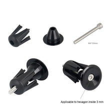 Load image into Gallery viewer, 1 Pair Mountain Bike Grip Handle Bar End Cap Aluminium Alloy Handlebar Grips Plugs Caps For Bicycle Handlebar Bar End Plugs Bike Handlebar Caps End Plugs For Most Bicycles Road Bike Mountain Bike