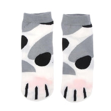 Load image into Gallery viewer, 1 pair New Lady Girls Summer Winter Candy Color Kawaii Cute Socks Cartoon Cute Cats Paw Kitty Claws Ankle Short Socks Cute Paw Casual Ankle Socks For Men And Women
