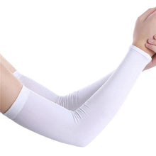 Load image into Gallery viewer, 1 Pair One Size Women Cooling Anti-UV Arm Sleeves Girls Sun Protection Arm Covers For Ladies Running Riding Outdoor Sports UV Protection Cooling Arm Sleeves Women Outdoor Activities Workout Arm Sleeve