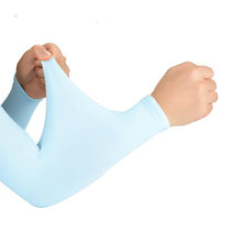 Load image into Gallery viewer, 1 Pair One Size Women Cooling Anti-UV Arm Sleeves Girls Sun Protection Arm Covers For Ladies Running Riding Outdoor Sports UV Protection Cooling Arm Sleeves Women Outdoor Activities Workout Arm Sleeve