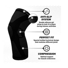 Load image into Gallery viewer, 1-Pair: Support And Recover Knee Compression Sleeve Brace With Gel Grip