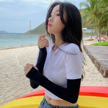 Load image into Gallery viewer, 1 Pairs Arm Sleeves Warmers Sports Sleeve Sun UV Protection Hand Cover Cooling Warmer Running Fishing Cycling Sunscreen Sun Protection Arm Sleeves For Men Women Arm Cover For Cycling Outdoor Sports