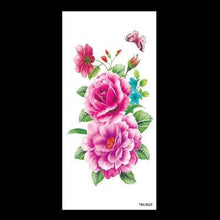 Load image into Gallery viewer, 1 Pcs Elegant Temporary Tattoos Stickers Rose Flowers Arm Shoulder Tattoo Waterproof Big Luxury Flower For Womens