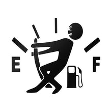 Load image into Gallery viewer, 1 Pcs Funny Car Sticker Pull Fuel Tank Pointer To Full Hellaflush Reflective Vinyl Car Sticker Decal Funny High Gas Car Stickers, Reflective Gas Consumption Decal Heat & Water Resistant Fuel Gage Empty Stickers for Car Trucks Motorcycle SUV Van
