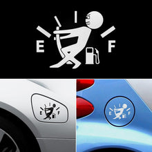 Load image into Gallery viewer, 1 Pcs Funny Car Sticker Pull Fuel Tank Pointer To Full Hellaflush Reflective Vinyl Car Sticker Decal Funny High Gas Car Stickers, Reflective Gas Consumption Decal Heat & Water Resistant Fuel Gage Empty Stickers for Car Trucks Motorcycle SUV Van