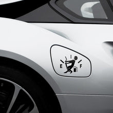 Load image into Gallery viewer, 1 Pcs Funny Car Sticker Pull Fuel Tank Pointer To Full Hellaflush Reflective Vinyl Car Sticker Decal Funny High Gas Car Stickers, Reflective Gas Consumption Decal Heat & Water Resistant Fuel Gage Empty Stickers for Car Trucks Motorcycle SUV Van