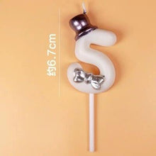Load image into Gallery viewer, 1 Pcs Number 0-9 Birthday Candle Number One Birthday Gold Number Candles Party Celebration Baby Showers Happy Birthday Cake Candles for Kids Adult Wedding/ Party Crown Candle Cake Decoration Tools