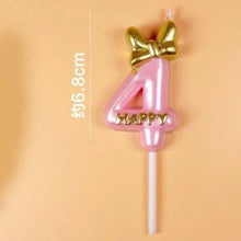 Load image into Gallery viewer, 1 Pcs Number 0-9 Birthday Candle Number One Birthday Gold Number Candles Party Celebration Baby Showers Happy Birthday Cake Candles for Kids Adult Wedding/ Party Crown Candle Cake Decoration Tools