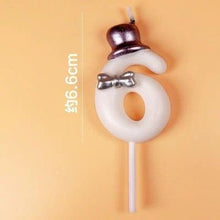 Load image into Gallery viewer, 1 Pcs Number 0-9 Birthday Candle Number One Birthday Gold Number Candles Party Celebration Baby Showers Happy Birthday Cake Candles for Kids Adult Wedding/ Party Crown Candle Cake Decoration Tools