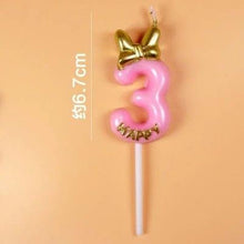 Load image into Gallery viewer, 1 Pcs Number 0-9 Birthday Candle Number One Birthday Gold Number Candles Party Celebration Baby Showers Happy Birthday Cake Candles for Kids Adult Wedding/ Party Crown Candle Cake Decoration Tools