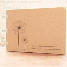 Load image into Gallery viewer, 10 Inch DIY Album Dandelion Series DIY Handmade Photo Albums for Lover Baby Wedding Stickers Scrapbooking Family Scrapbook Albums Family Anniversary Gift For Couple