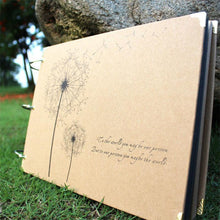 Load image into Gallery viewer, 10 Inch DIY Album Dandelion Series DIY Handmade Photo Albums for Lover Baby Wedding Stickers Scrapbooking Family Scrapbook Albums Family Anniversary Gift For Couple