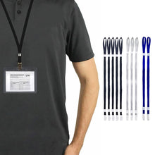 Load image into Gallery viewer, 10-Pack: Adjustable Face Mask Loop Extender Id Name Badges CDC Card Holder Lanyards